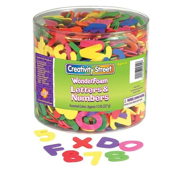 Pacon Corporation Pacon CK-4304-2 Creativity Street Wonderfoam Letters & Numbers Plus Clear Plastic Tub - 1500 Piece - Set of 2 CK-4304-2 - main